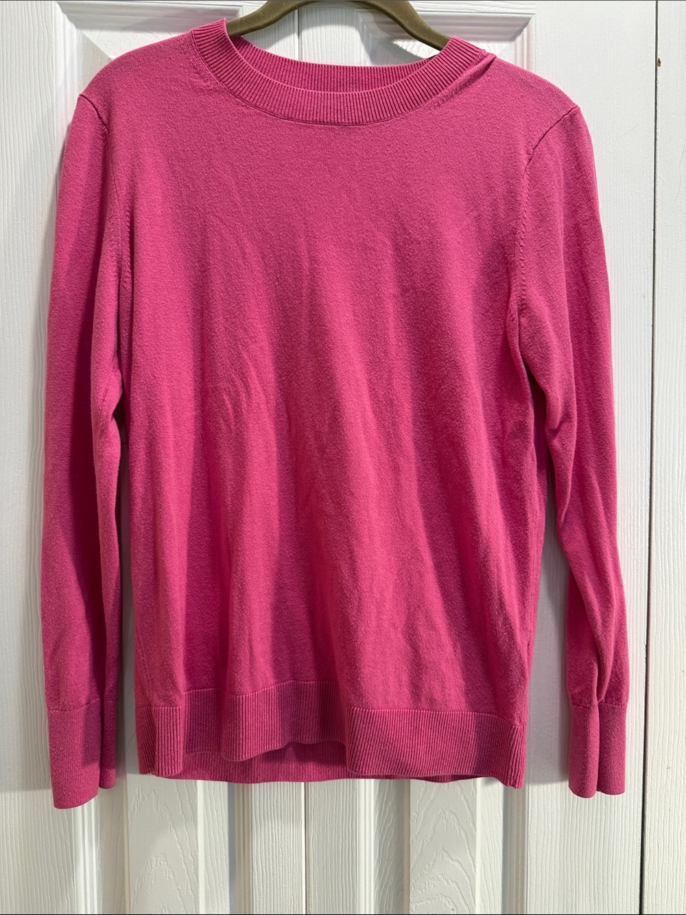 Banana Republic Bright Pink Crewneck Sweater